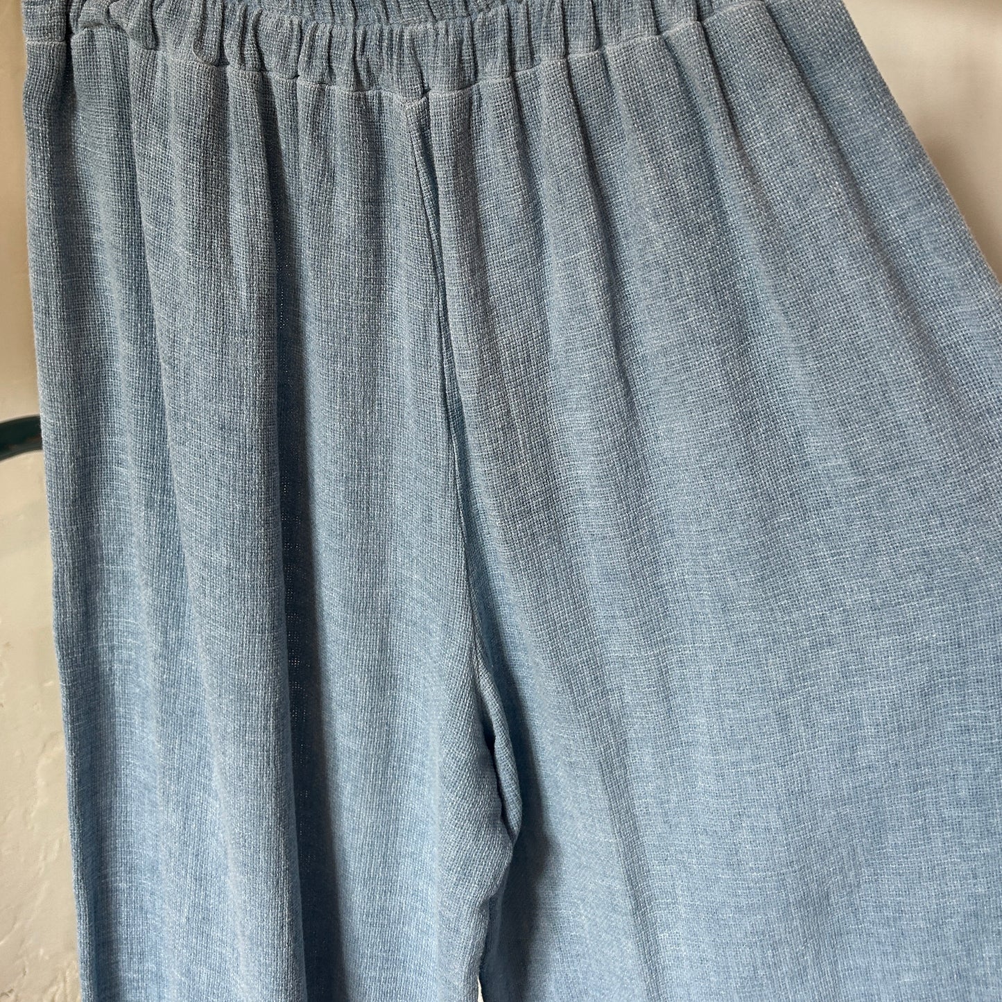 The Waffle Pant in Seafoam