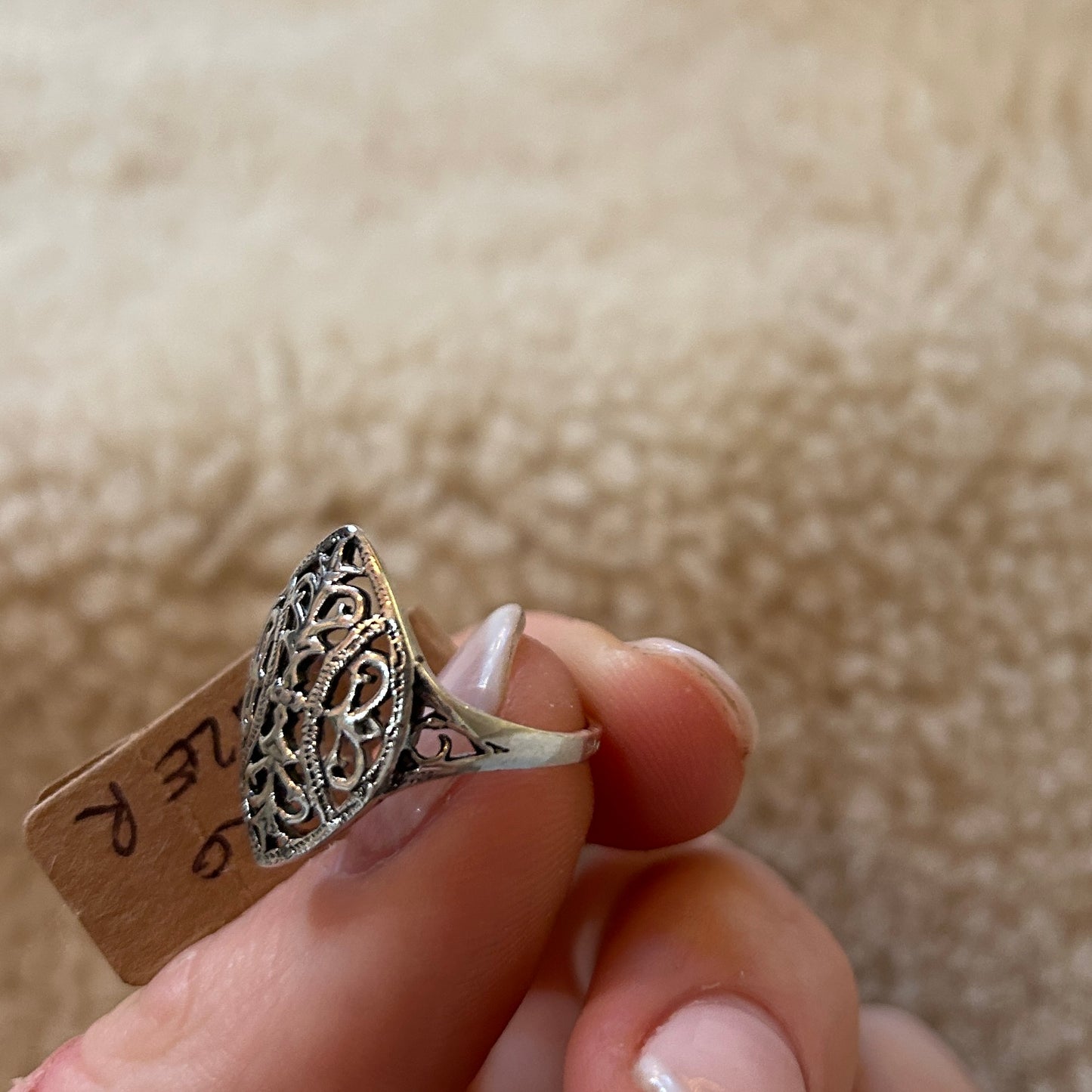 925 Silver medieval romance style Detailed Ring