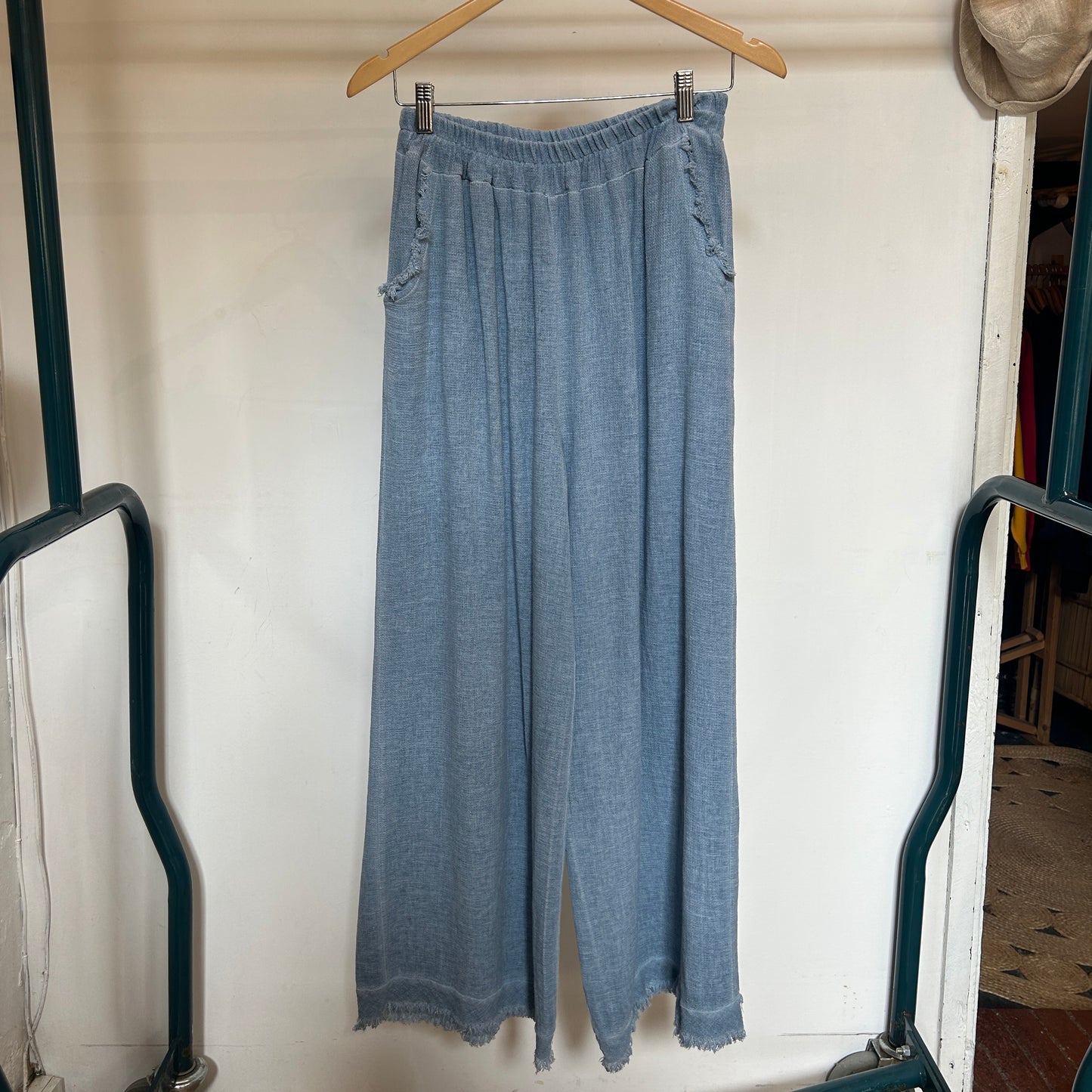 The Waffle Pant in Seafoam