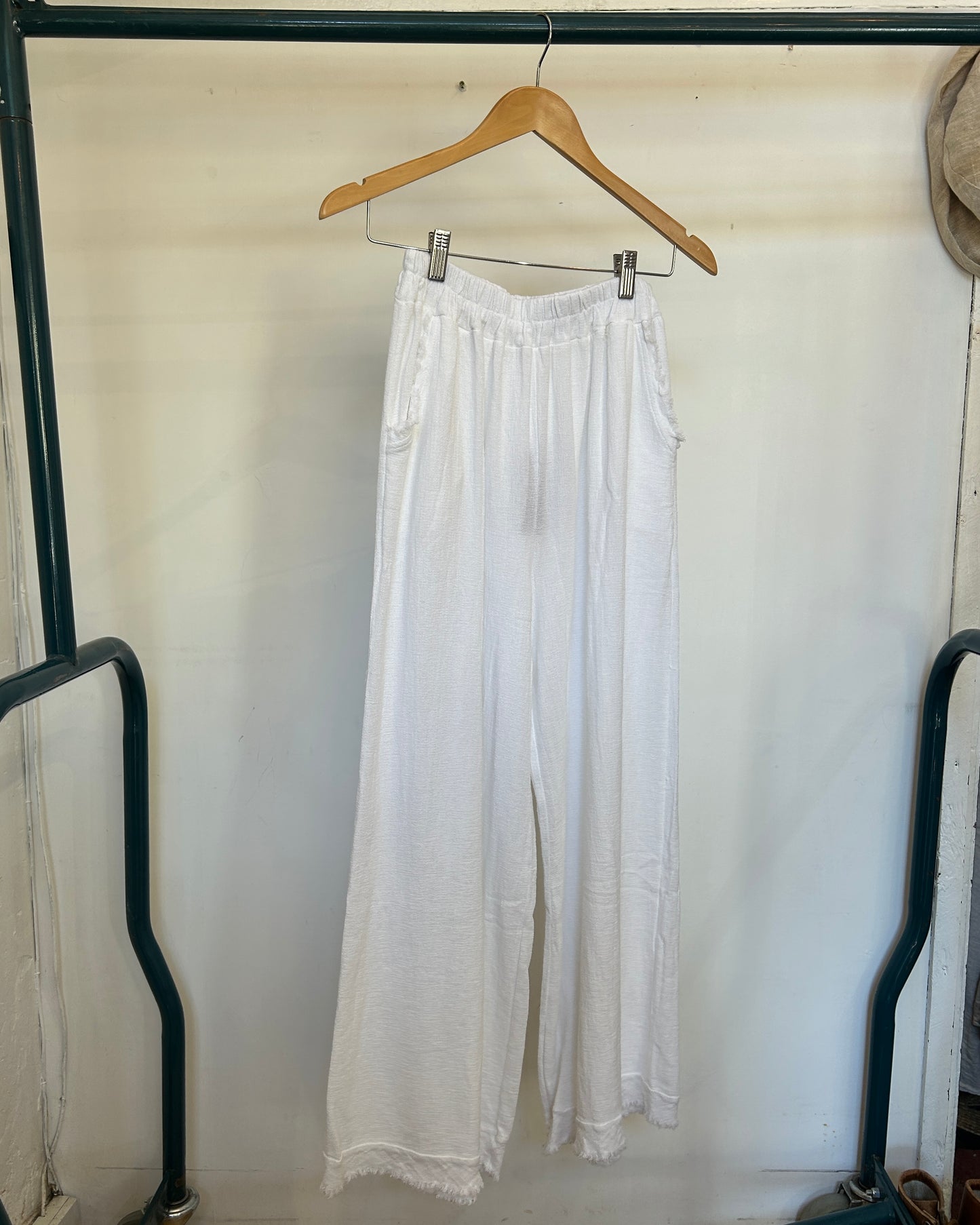 The Waffle Pant in Santorini White