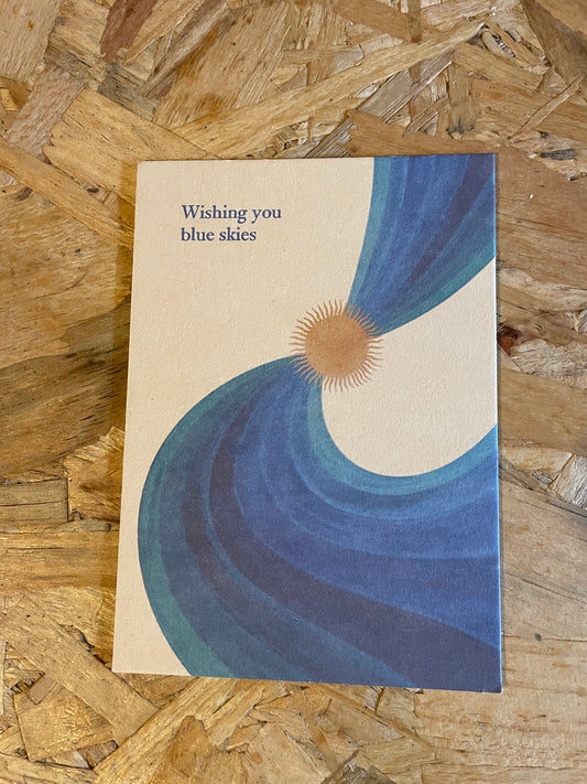 Wishing You Blue Skies Art Card