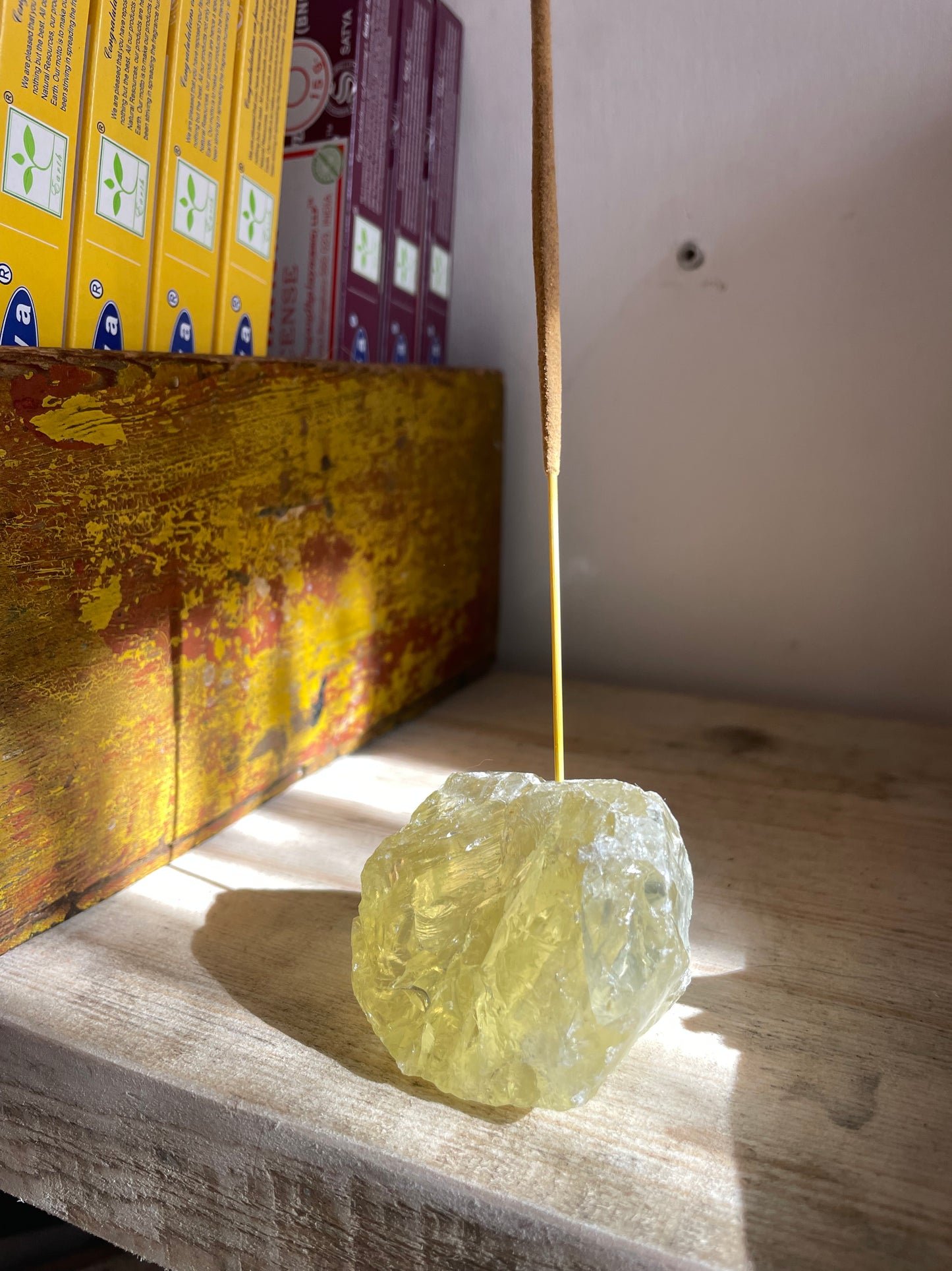 Raw Crystal Incense Holder