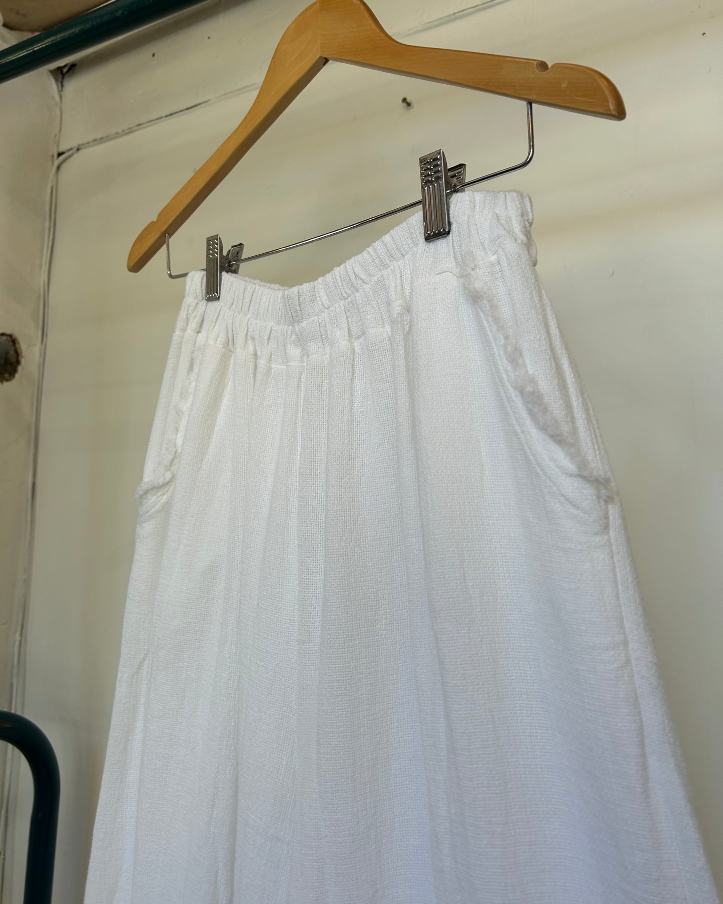 The Waffle Pant in Santorini White