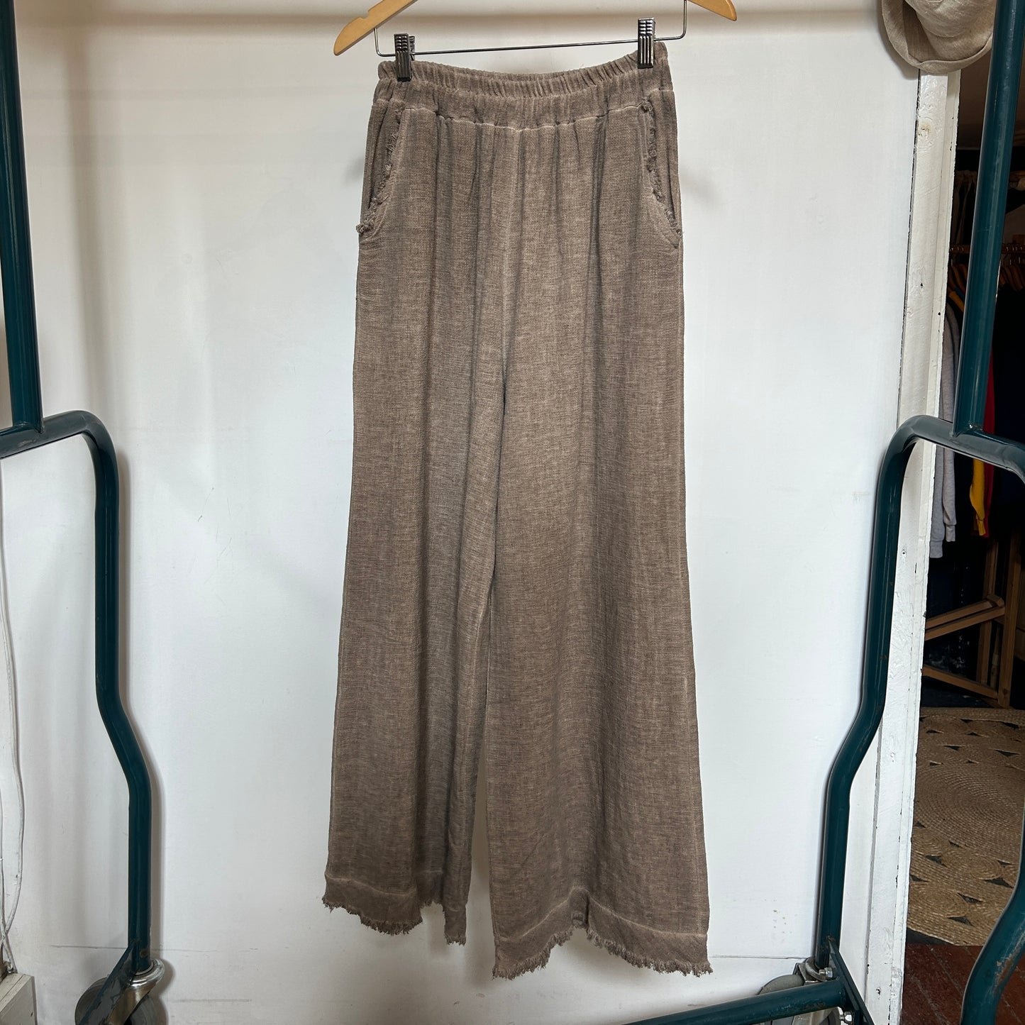 The Waffle Pant in Earl Grey
