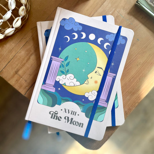 Tarot The Moon Lined A5 Notebook