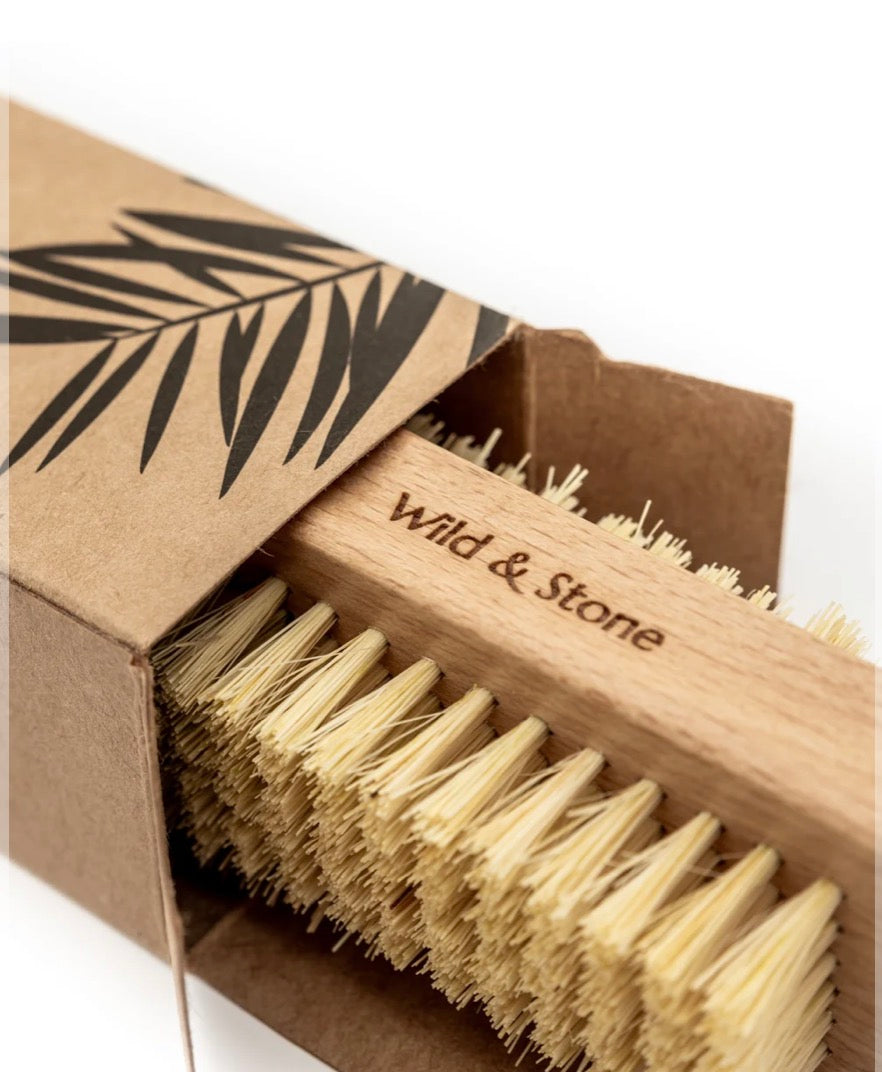 BIODEGRADABLE NATURAL BRISTLE NAIL BRUSH