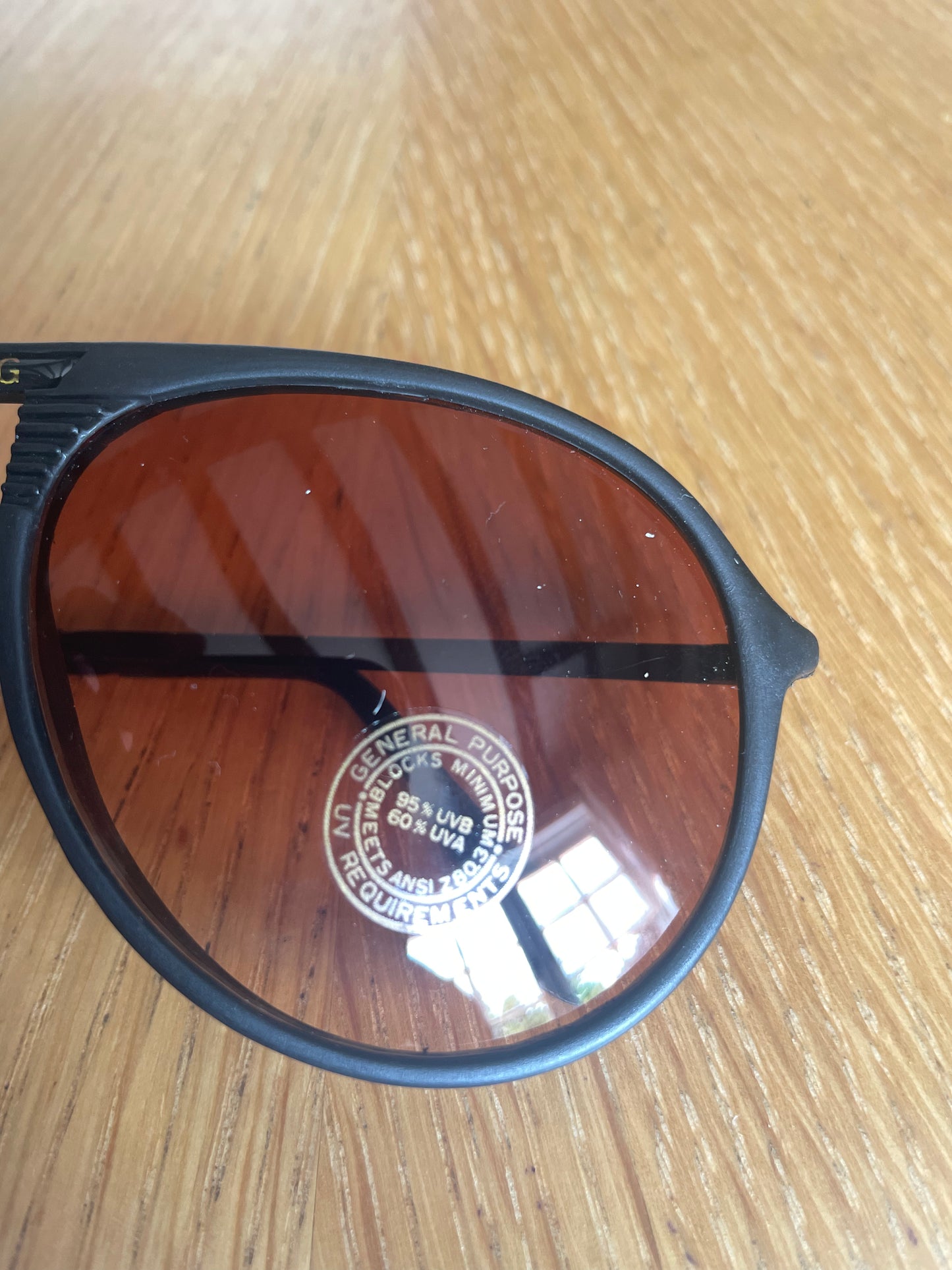 Rims deadstock 80s Amber & Yellow sunglasses