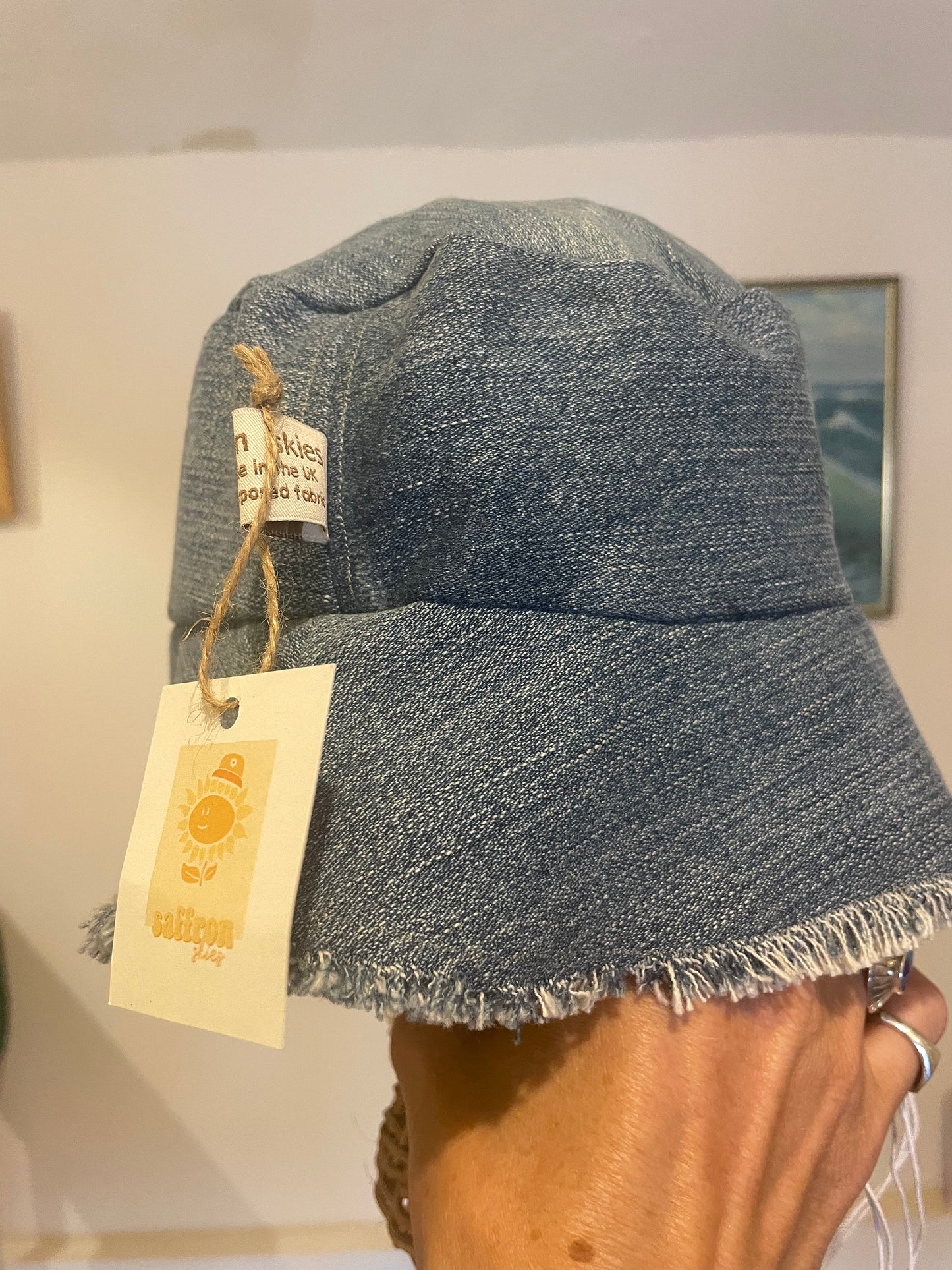 Saffron Skies Reworked denim Surf Hat