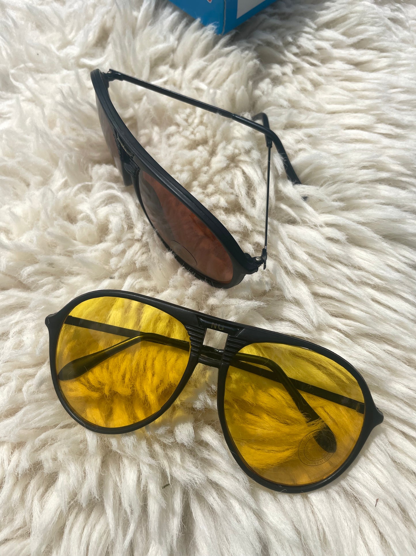 Rims deadstock 80s Amber & Yellow sunglasses