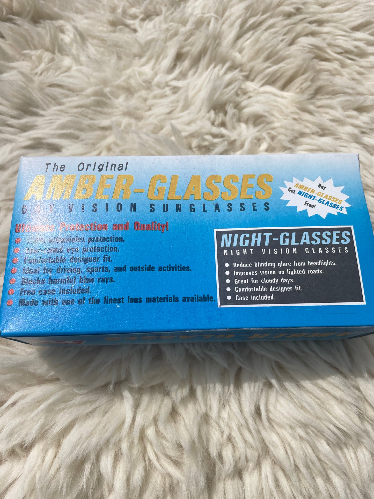 Rims deadstock 80s Amber & Yellow sunglasses