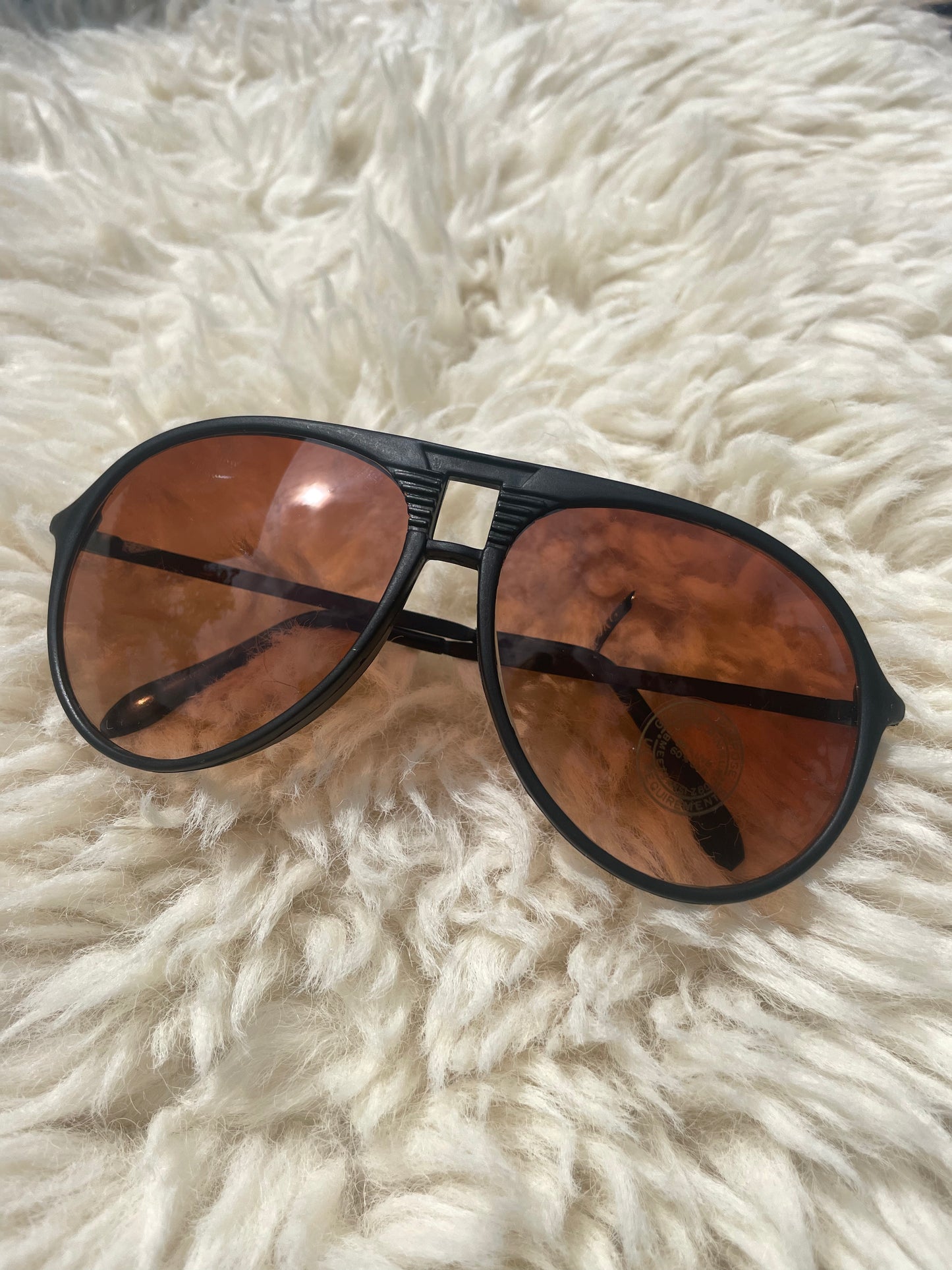 Rims deadstock 80s Amber & Yellow sunglasses