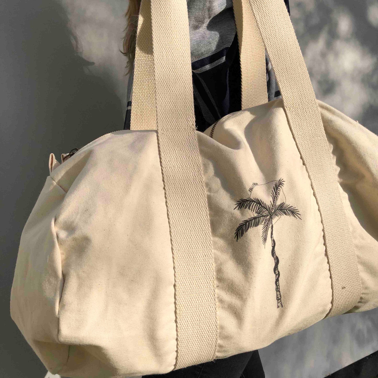 Own brand Organic cotton shoulder Kit bag