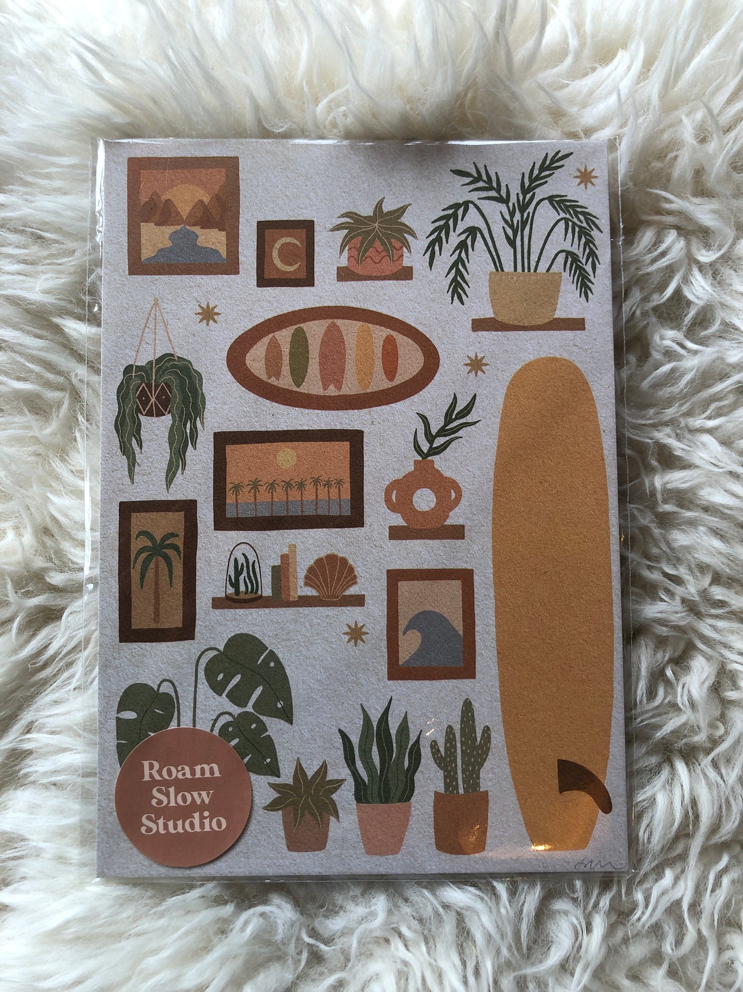 Roam Slow Studio Surf Shack art print