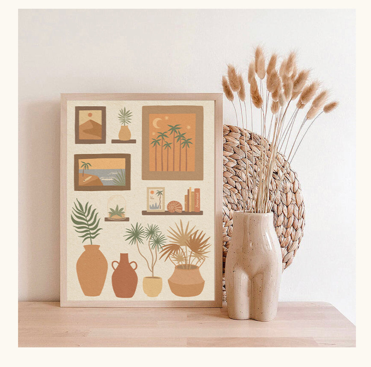 Roam Slow Studio Collection of treasures art print