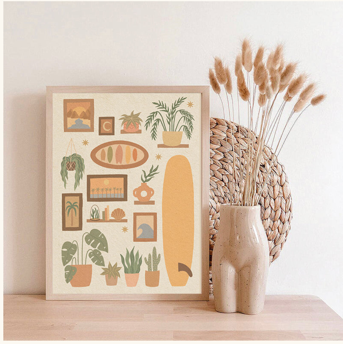 Roam Slow Studio Surf Shack art print