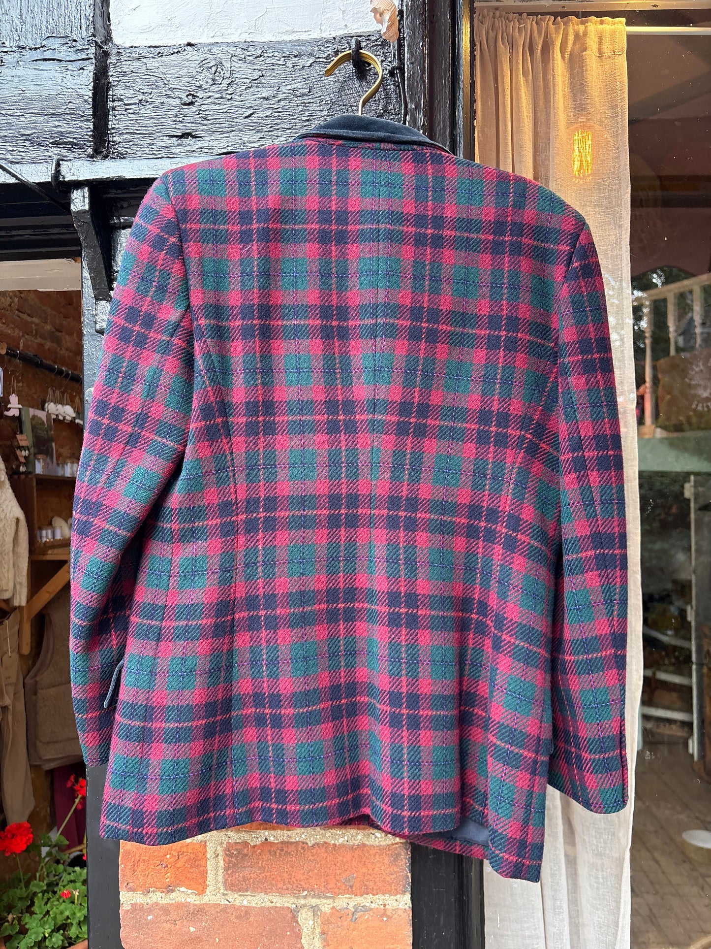Vintage Wool Tartan Blazer