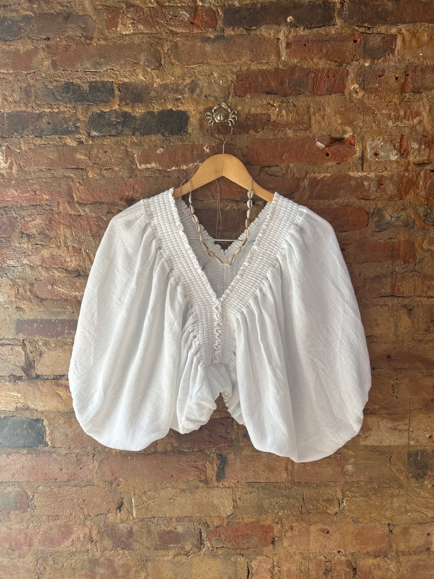 White crop top