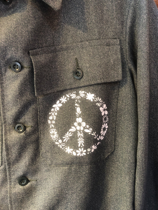 Peace sign jacket