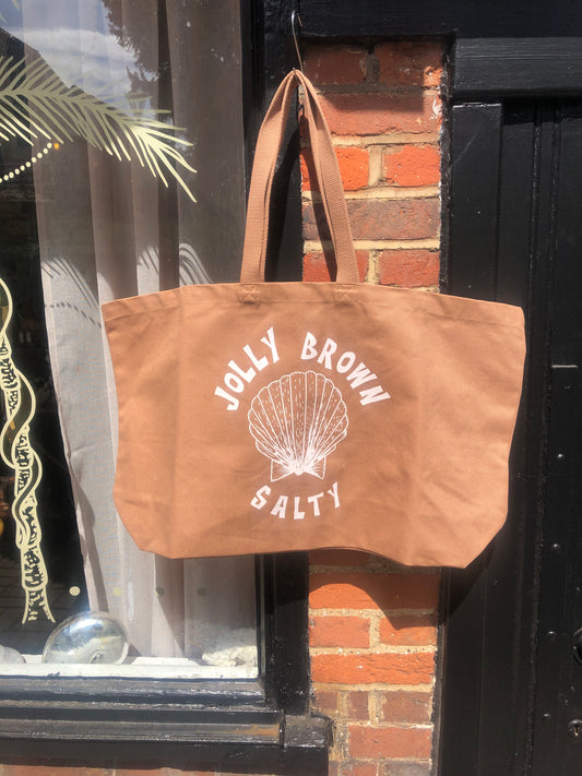 Jolly brown “ Salty” Tote Bag