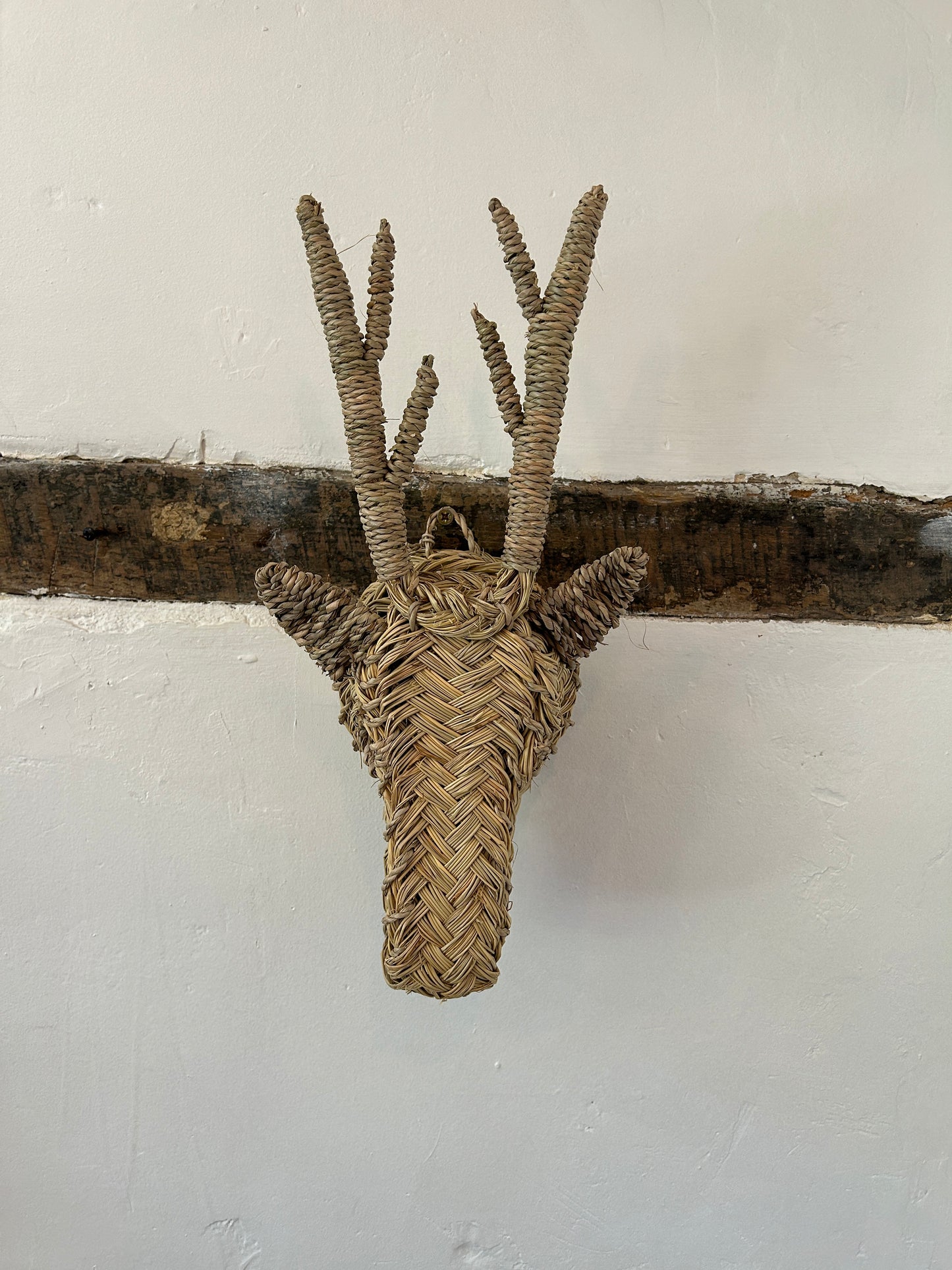 Wicker Stags Head