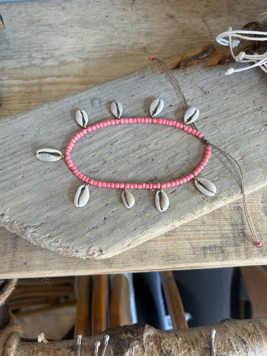 Adjustable Beaded Shell Bracelets