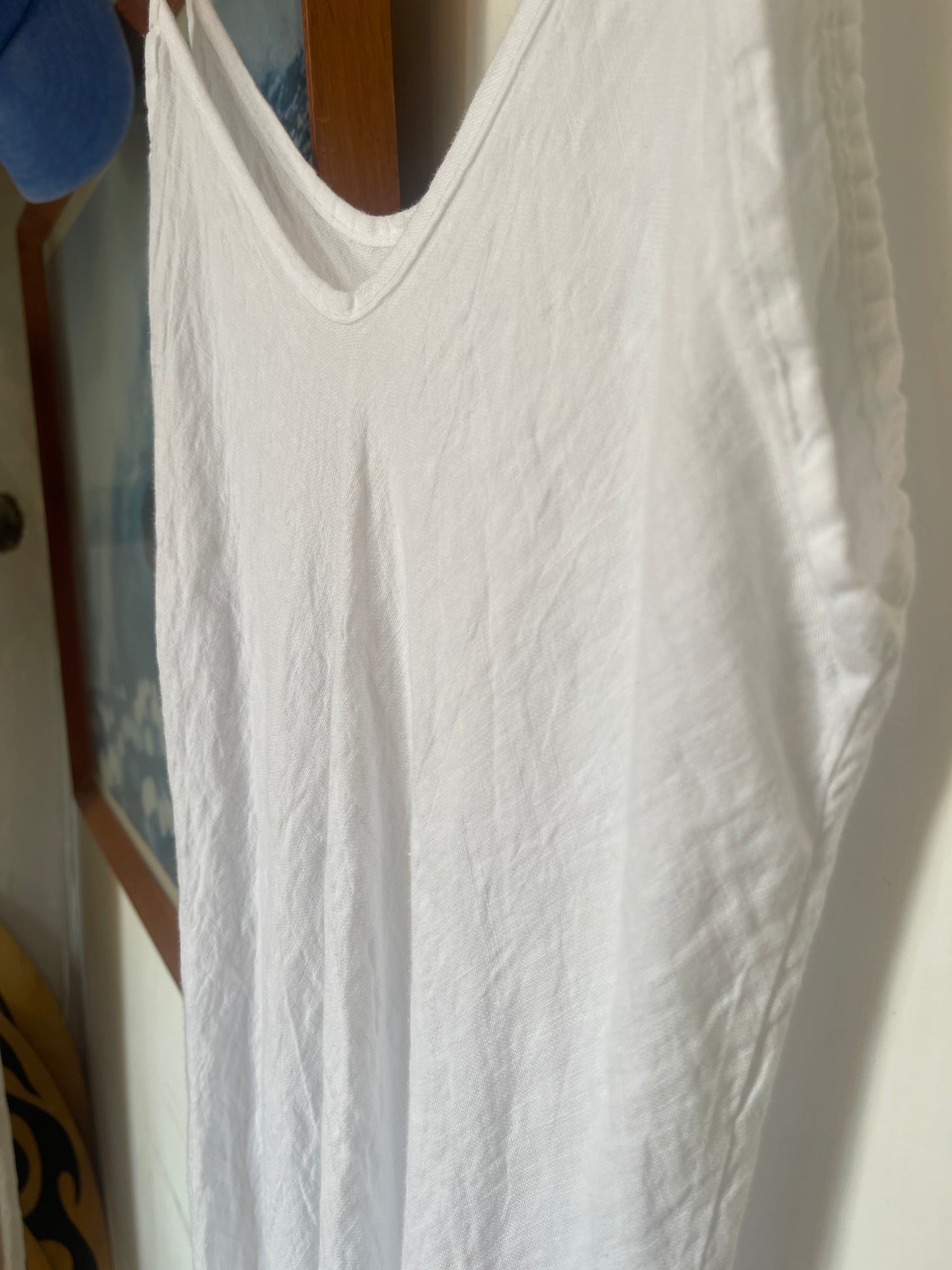 Bias Cut 100% linen Slip dress