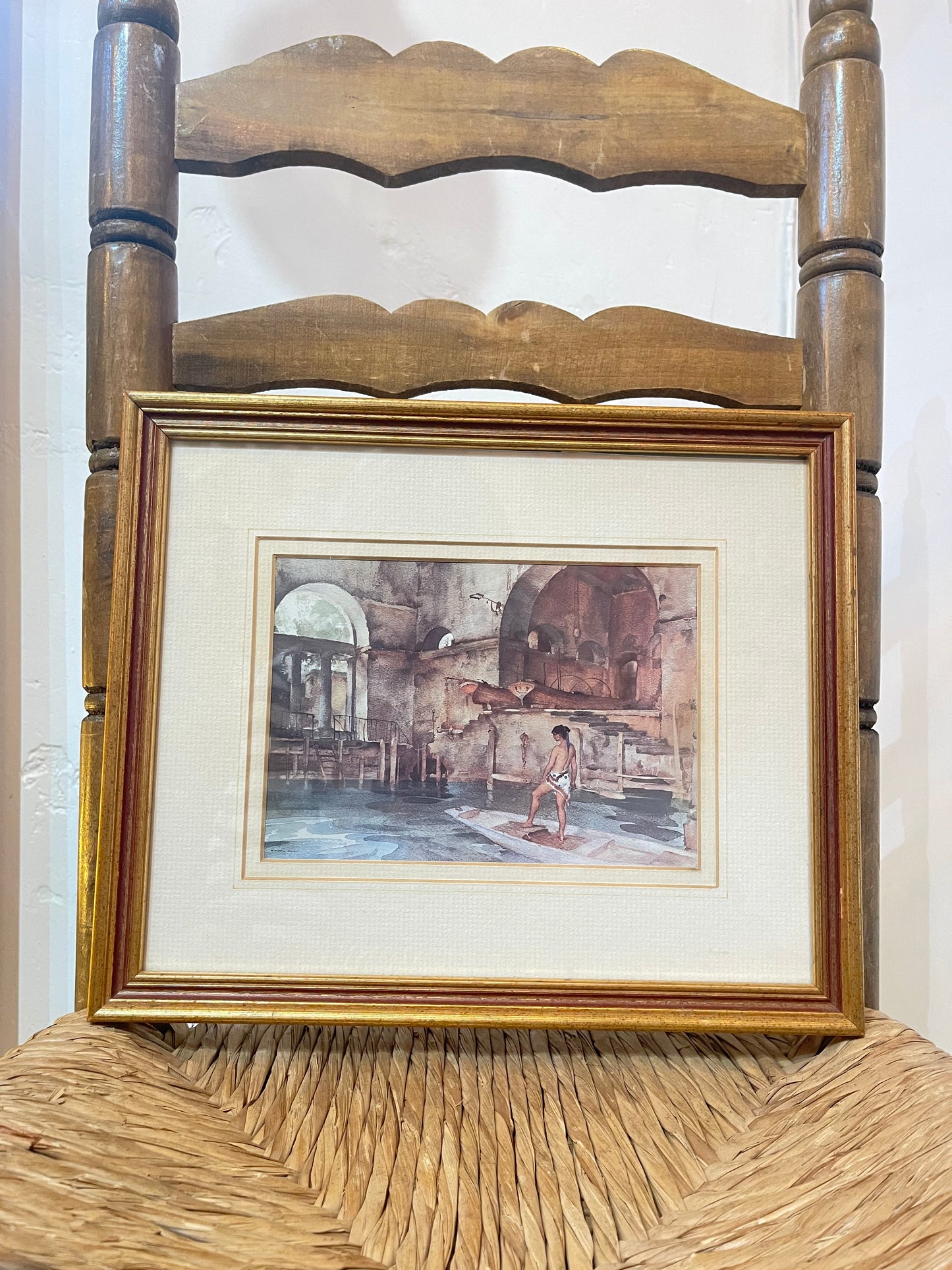 The Marchesa's Boathouse print by Sir William Russell framed print
