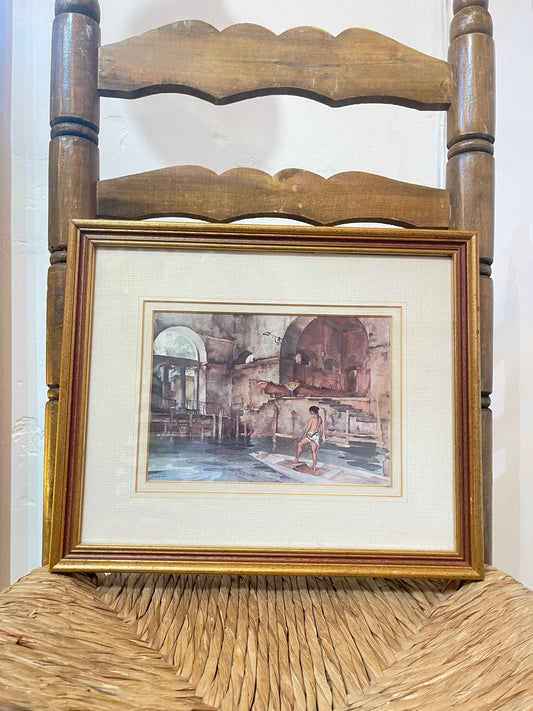The Marchesa's Boathouse print by Sir William Russell framed print