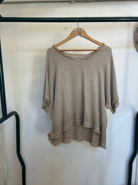 The Waffle Tee in Papyrus