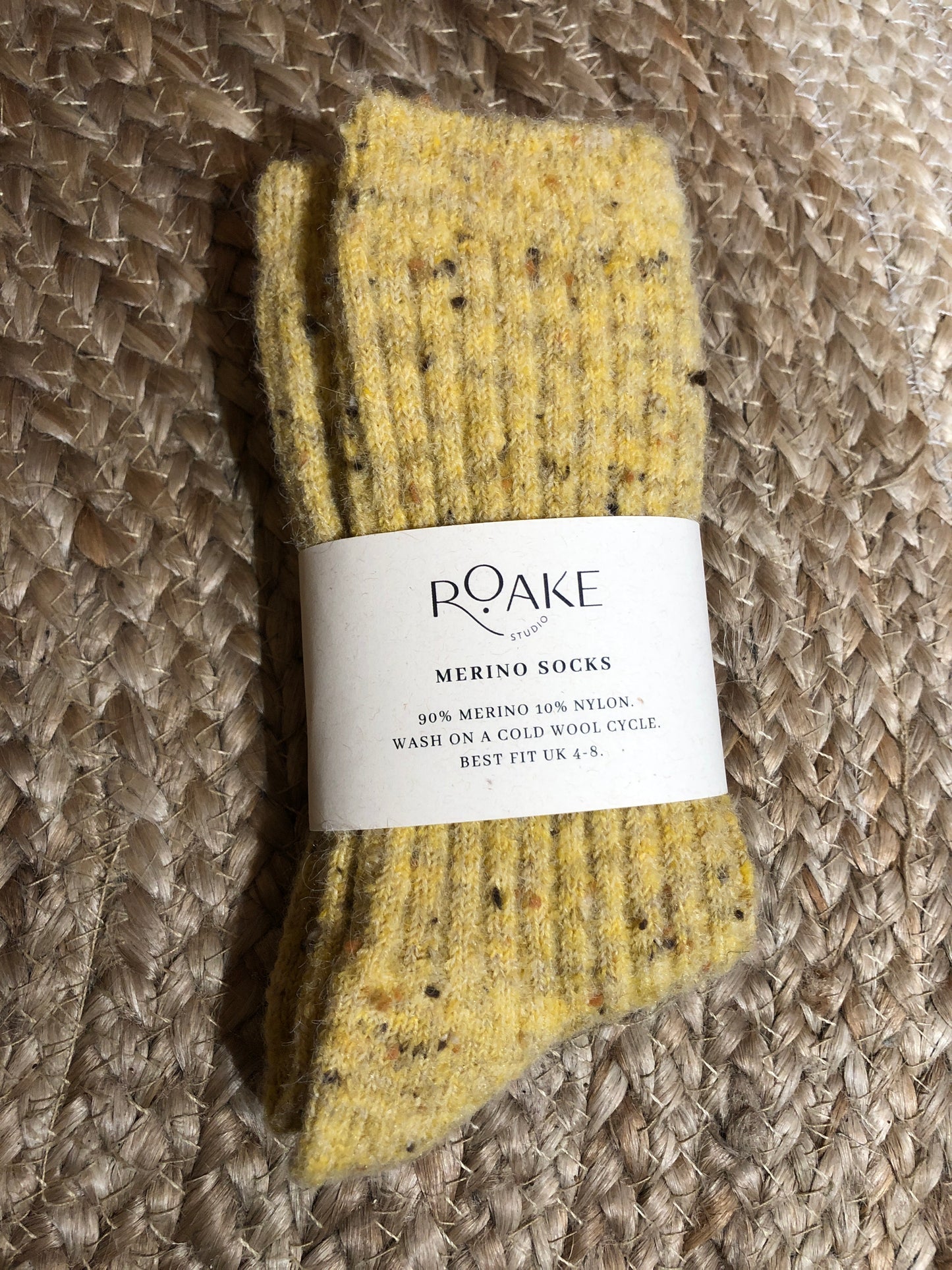Roake Studio Merino fleck socks