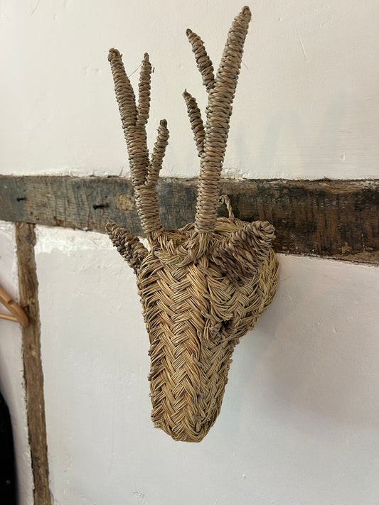 Wicker Stags Head