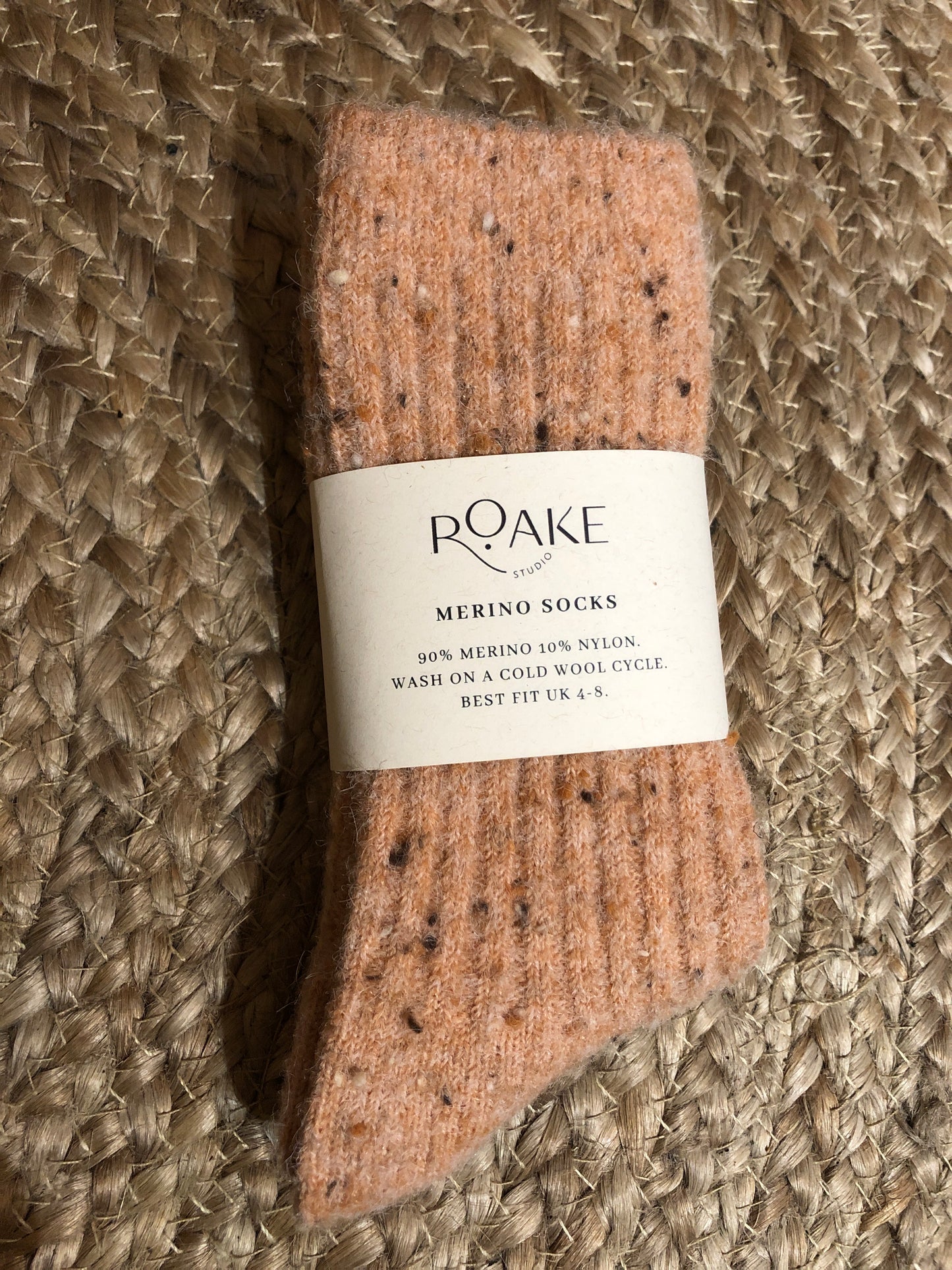 Roake Studio Merino fleck socks