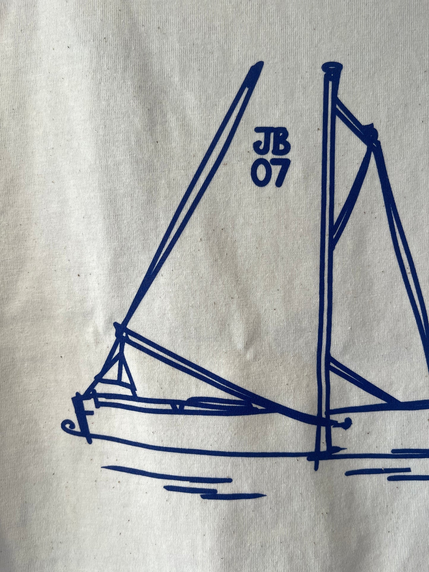 Organic Jolly Brown summer Salty Boat Boxy crop T-shirt