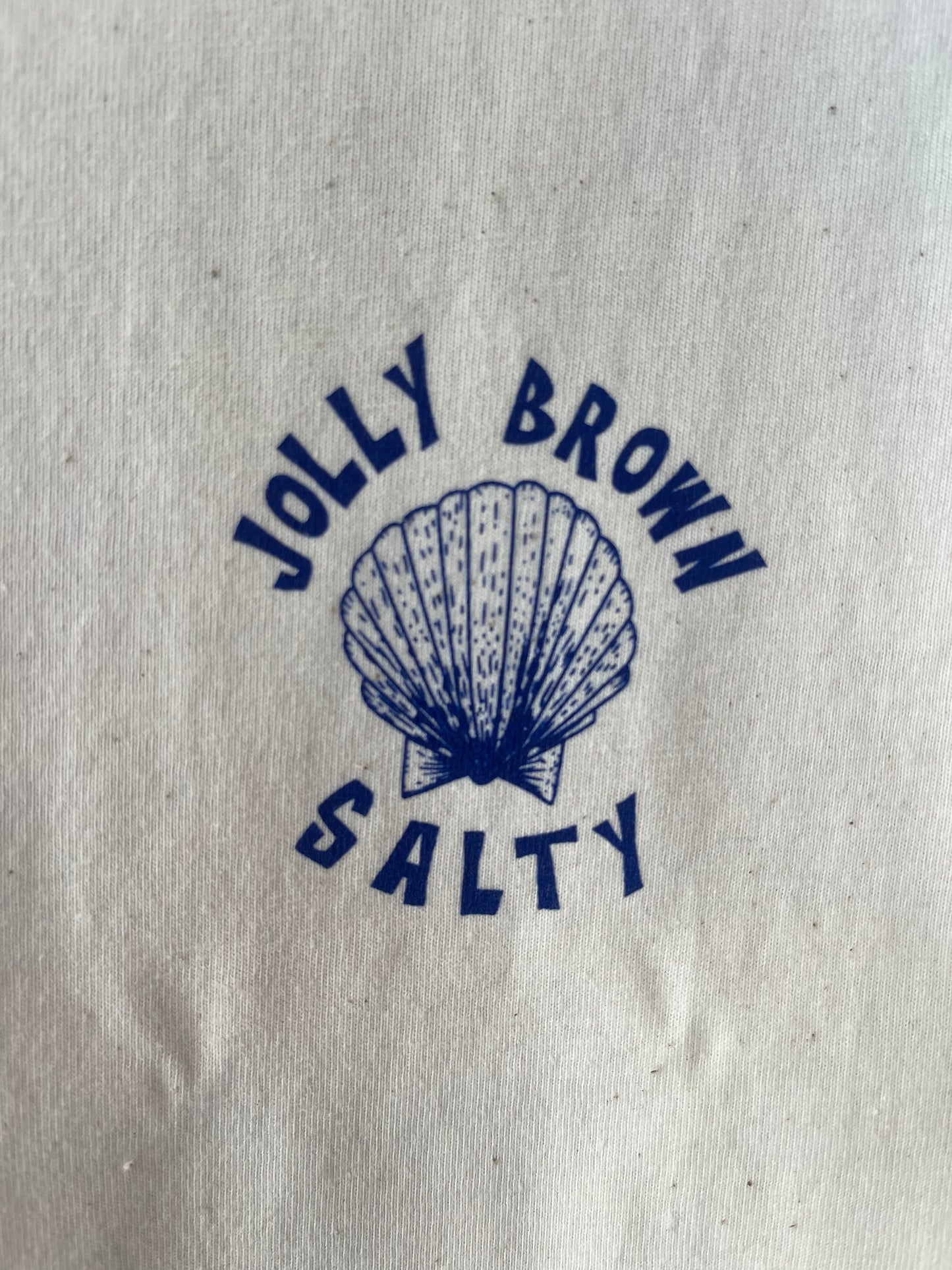 Organic Jolly Brown summer Salty Boat Boxy crop T-shirt
