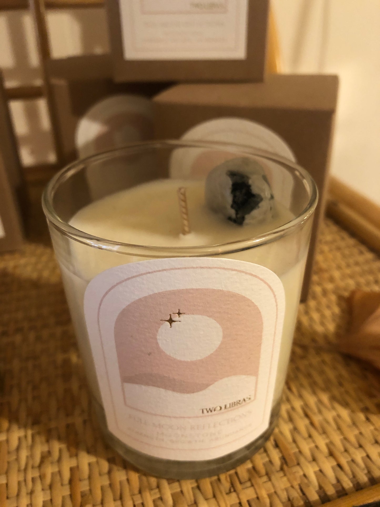Two Libras ‘Full Moon’ candle