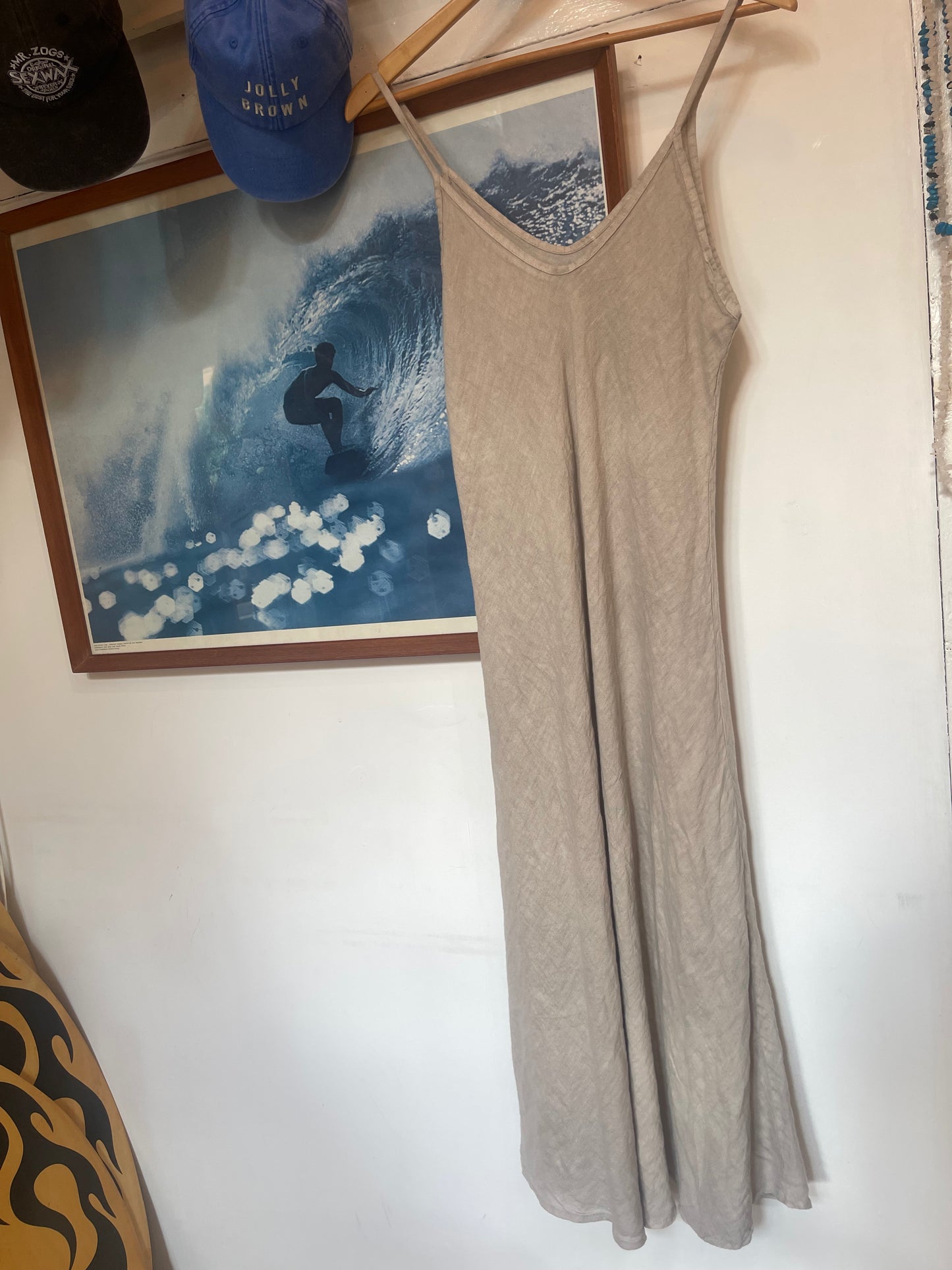 Bias Cut 100% linen Slip dress