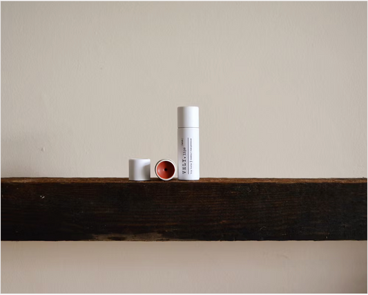 Rosehip and Rose Geranium Natural Vegan Tinted Lip Balm "Brick"