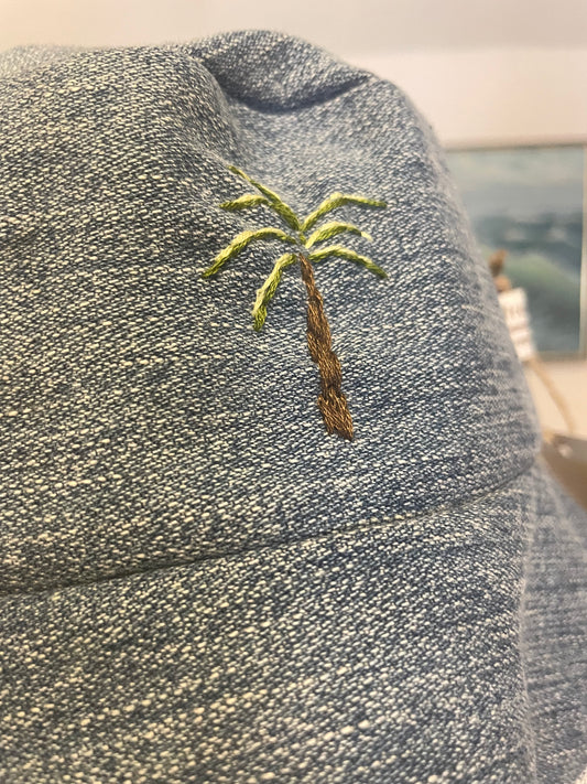 Saffron Skies Reworked denim Surf Hat