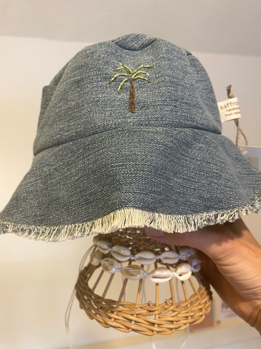 Saffron Skies Reworked denim Surf Hat