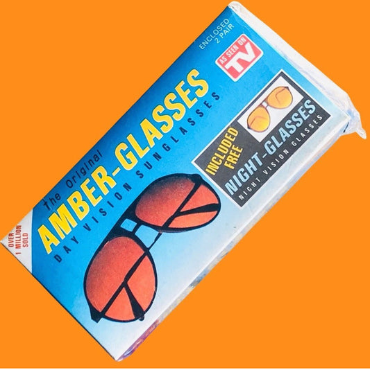 Rims deadstock 80s Amber & Yellow sunglasses