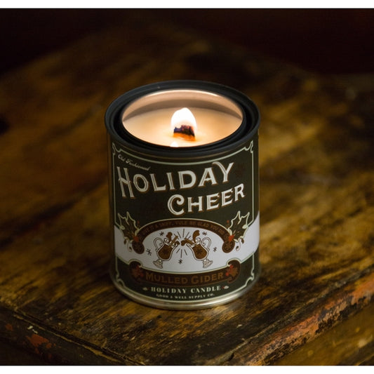 Good & Well Holiday Cheer Mulled Cider Candle Tin