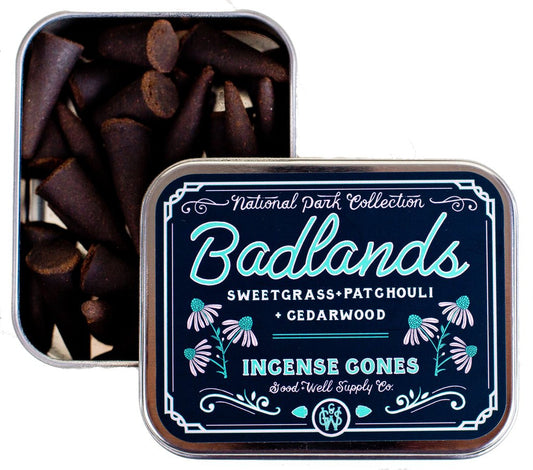 Good & Well BADLANDS Natural Incense Cones