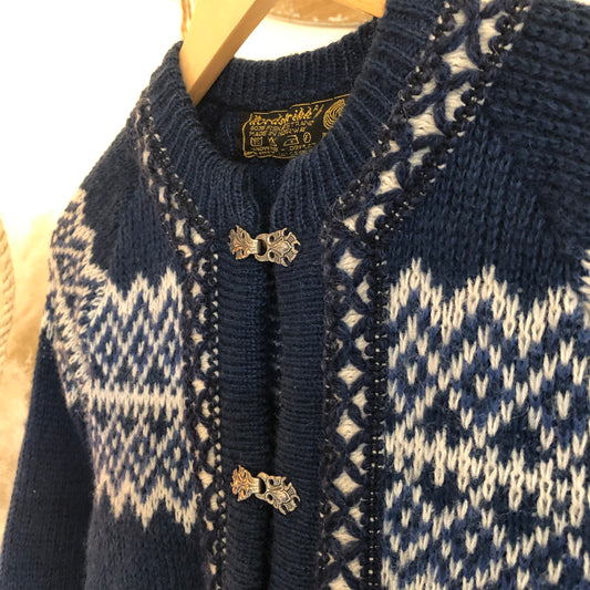Vintage Norwegian Scandi Knit Cardigan