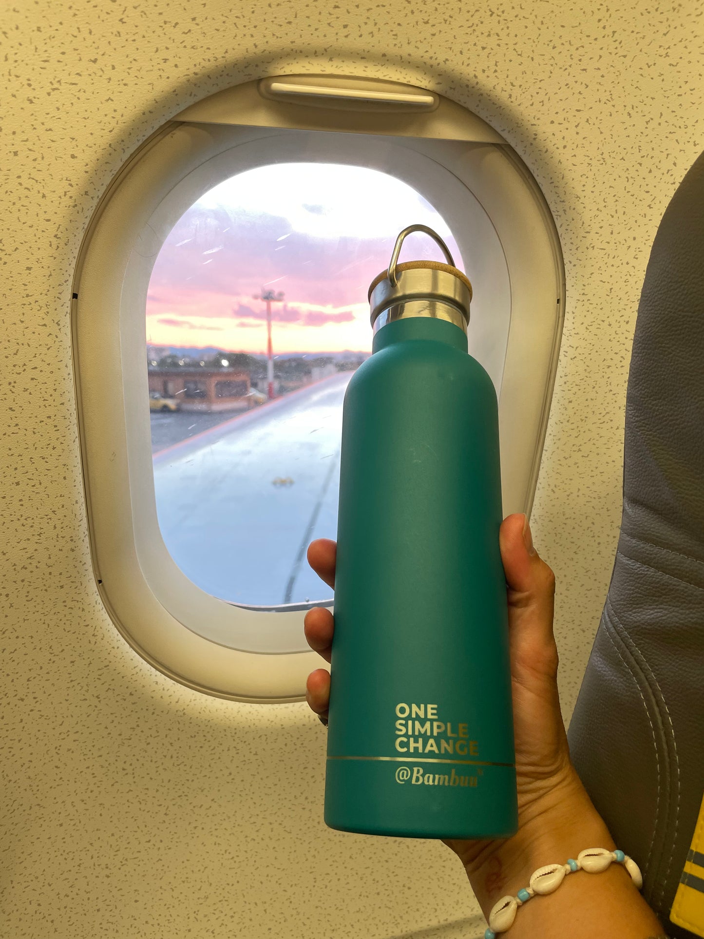 Bambuu Brush hot/cold Vaccum Flask in Turquoise