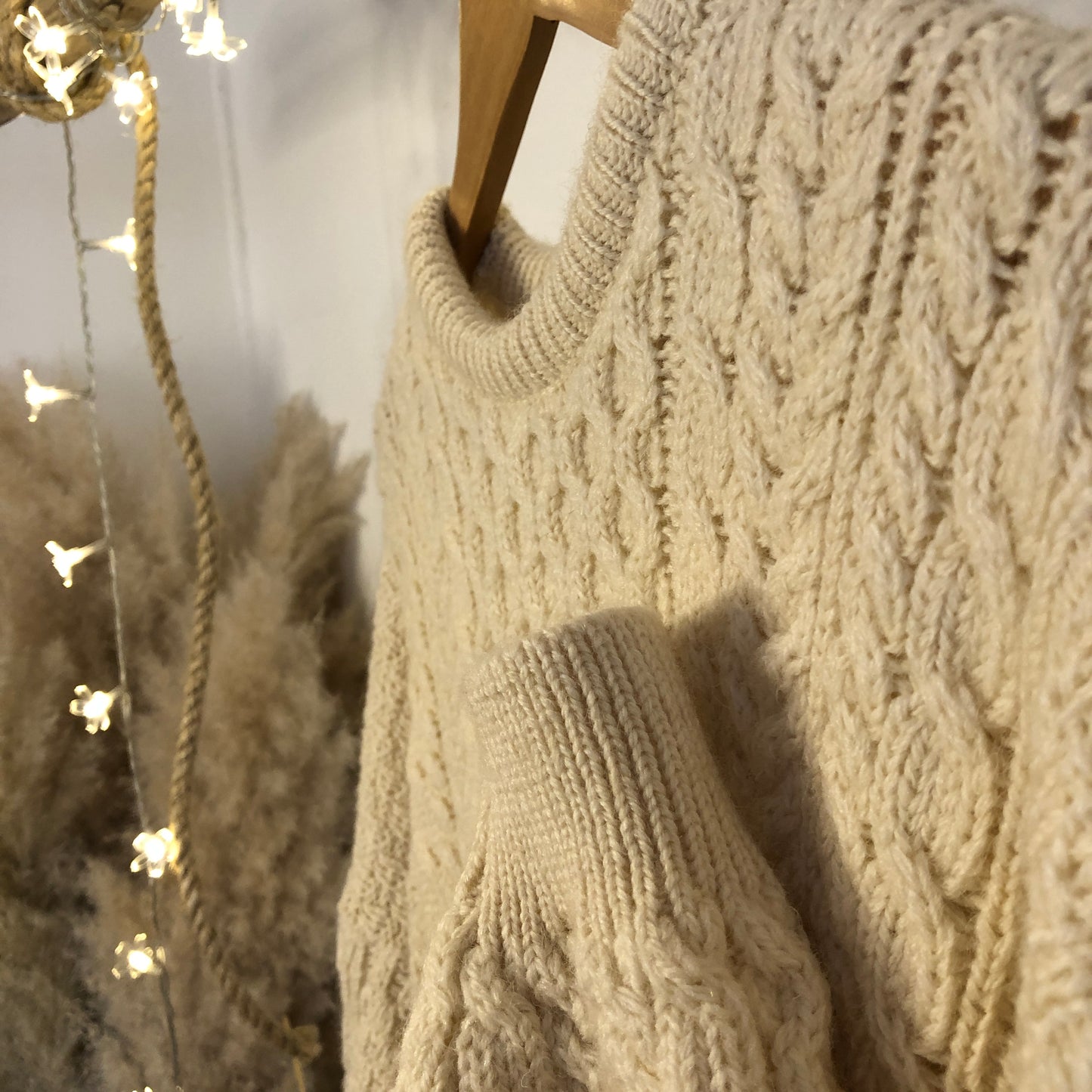 Irish wool chunky knit jumper
