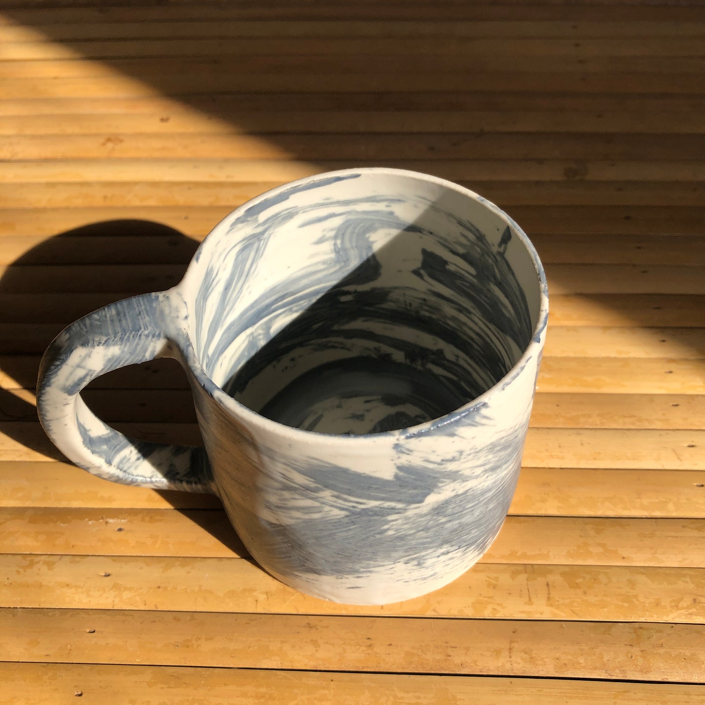 Handmade Stoneware Slip Mug