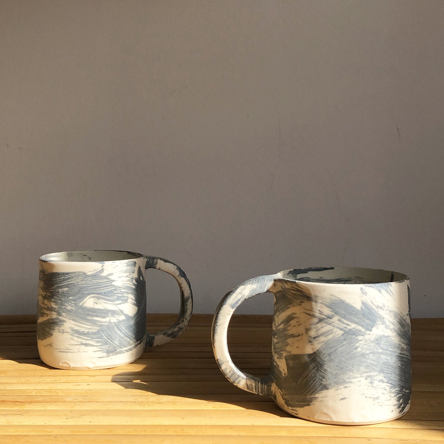 Handmade Stoneware Slip Mug